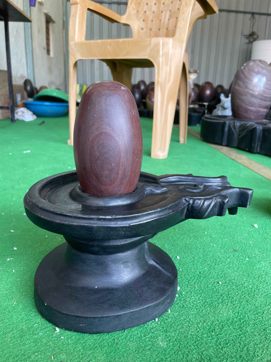 6 inch shivling with 12 inch damru jaladhari with 6 inch nandi home pooja and mandir pooja