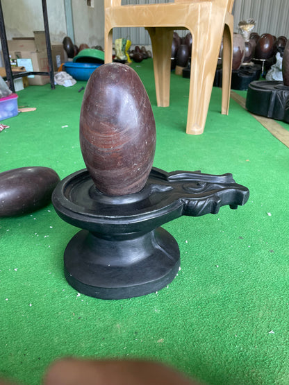 6 inch shivling with 12 inch damru jaladhari with 6 inch nandi home pooja and mandir pooja