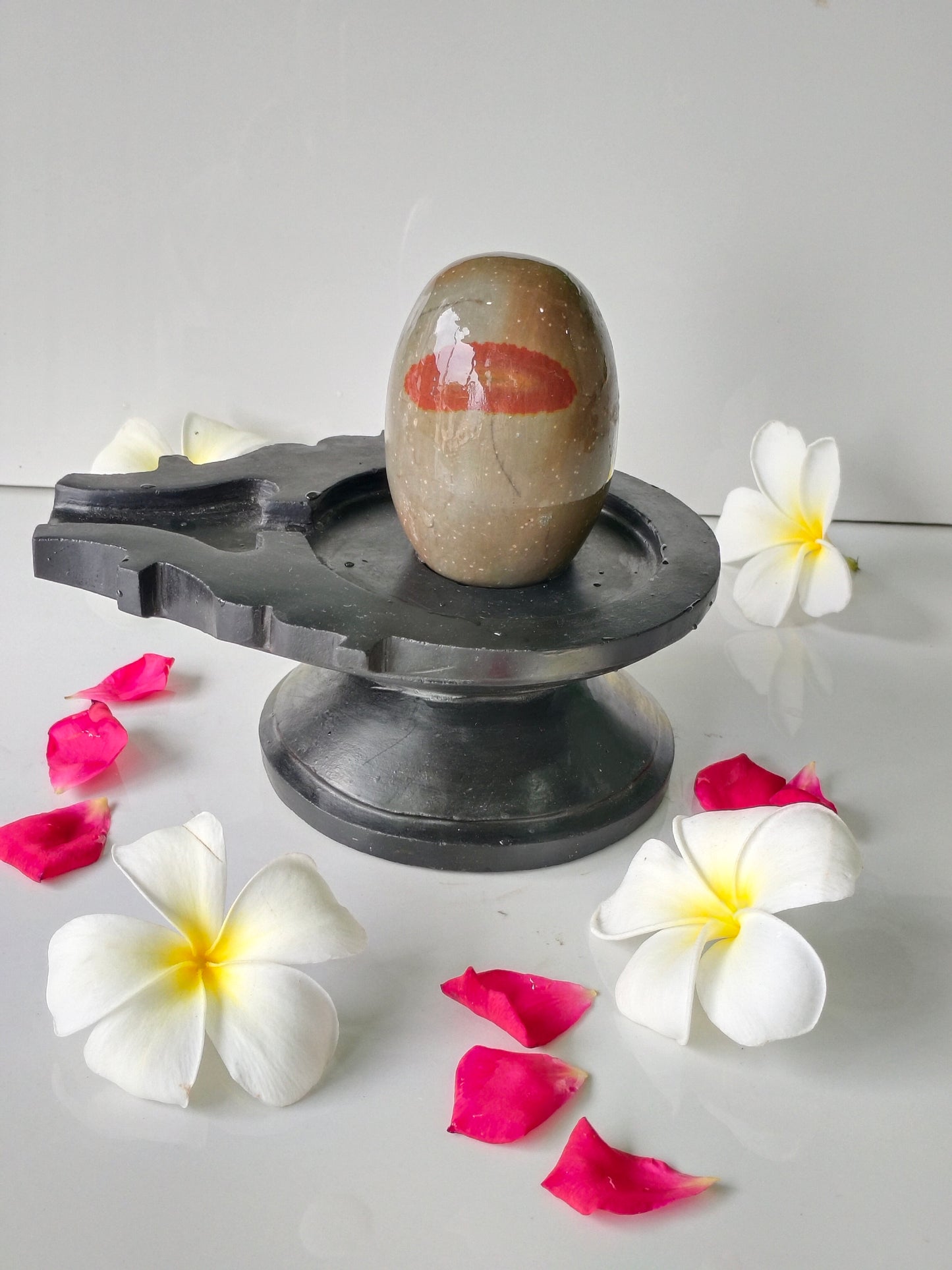 3 inch shivling with 6 inch jaladhari home pooja narmdeswar shivling