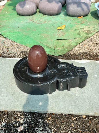 12 inch shivling with 24 inch jaladhari with 12 inch nandi mandir pooja