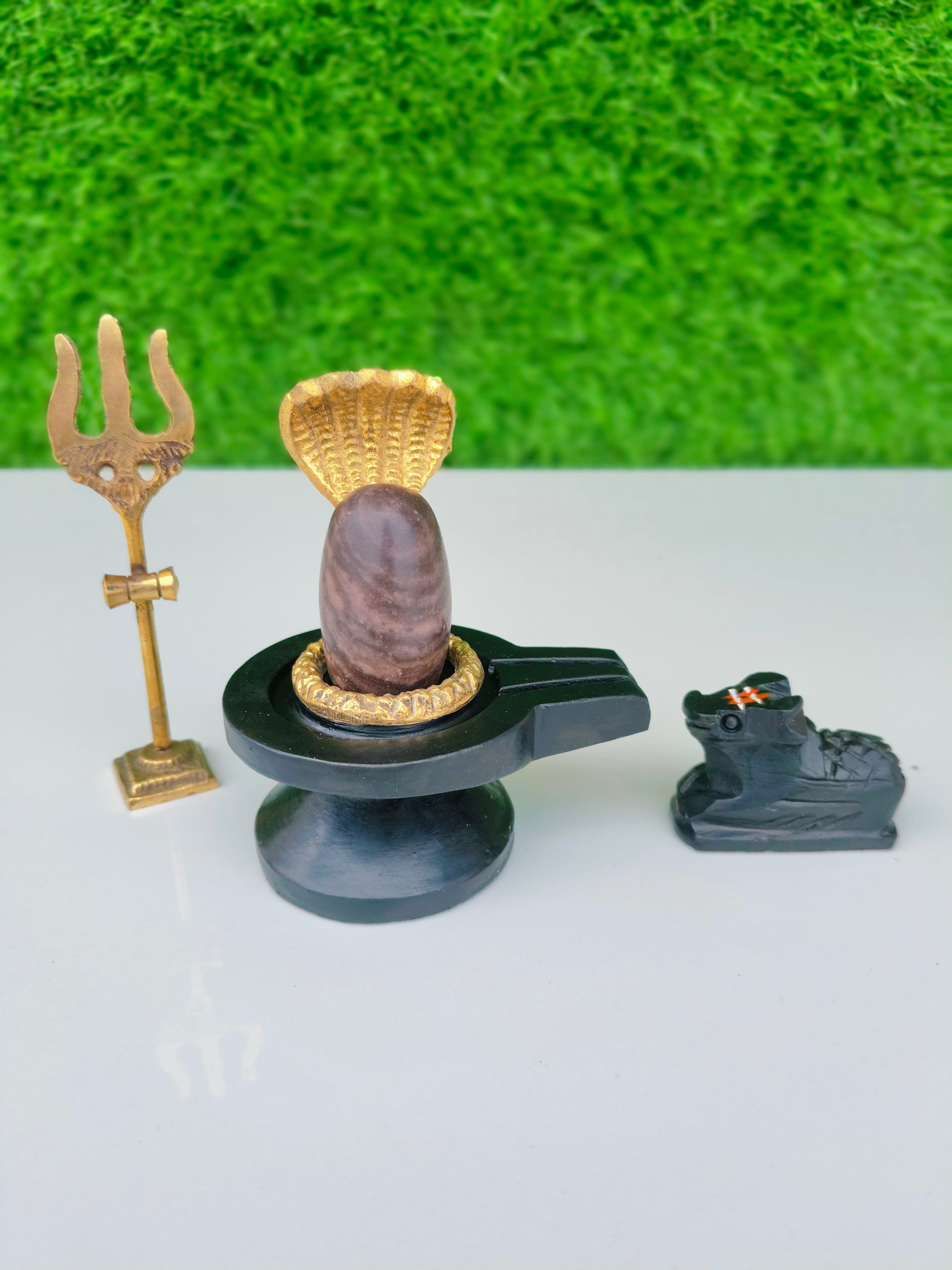 Narmdeswar shivling jaladhari naag nandi trishul