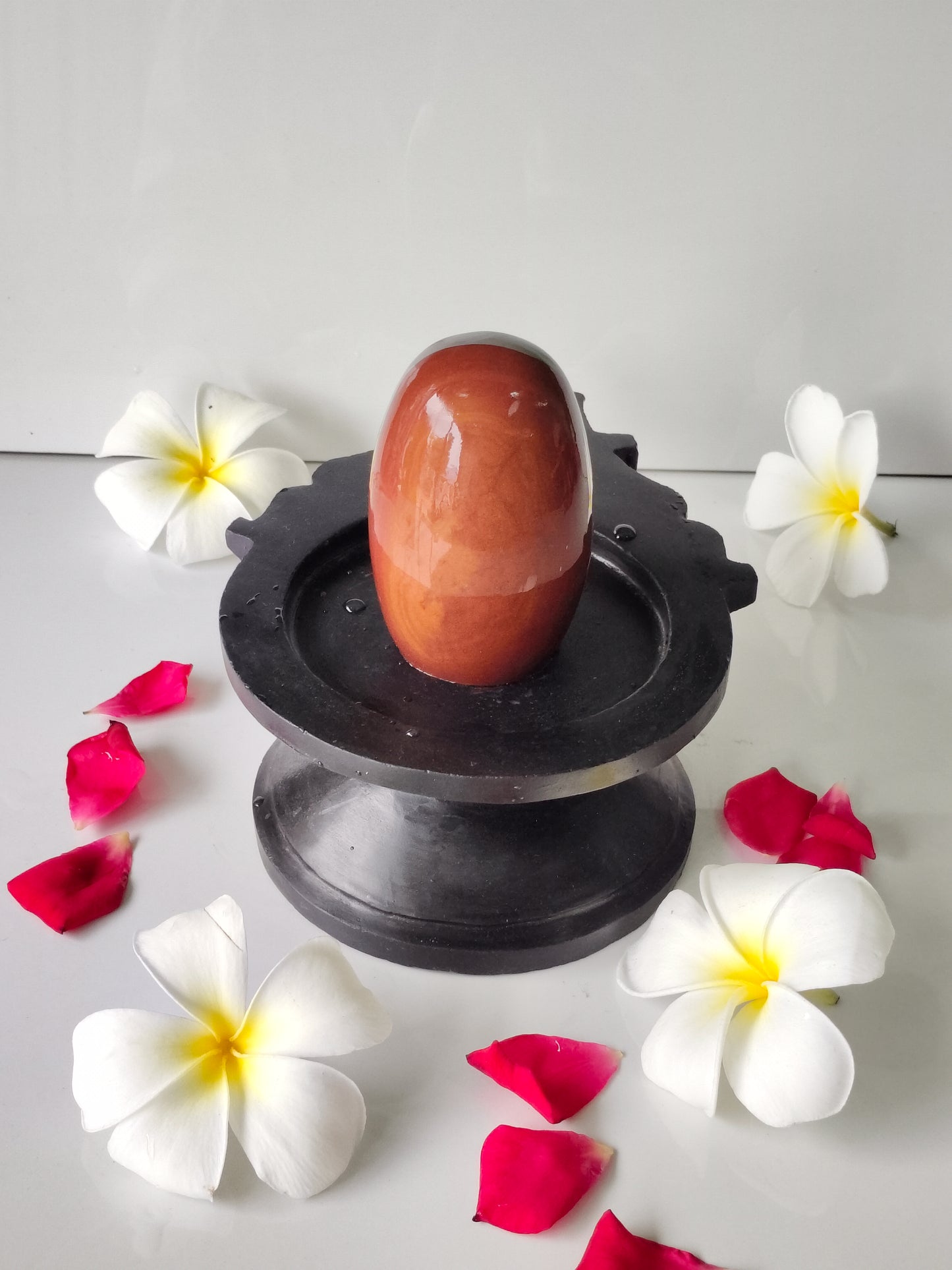 3 inch shivling with 6 inch jaladhari home pooja narmdeswar shivling