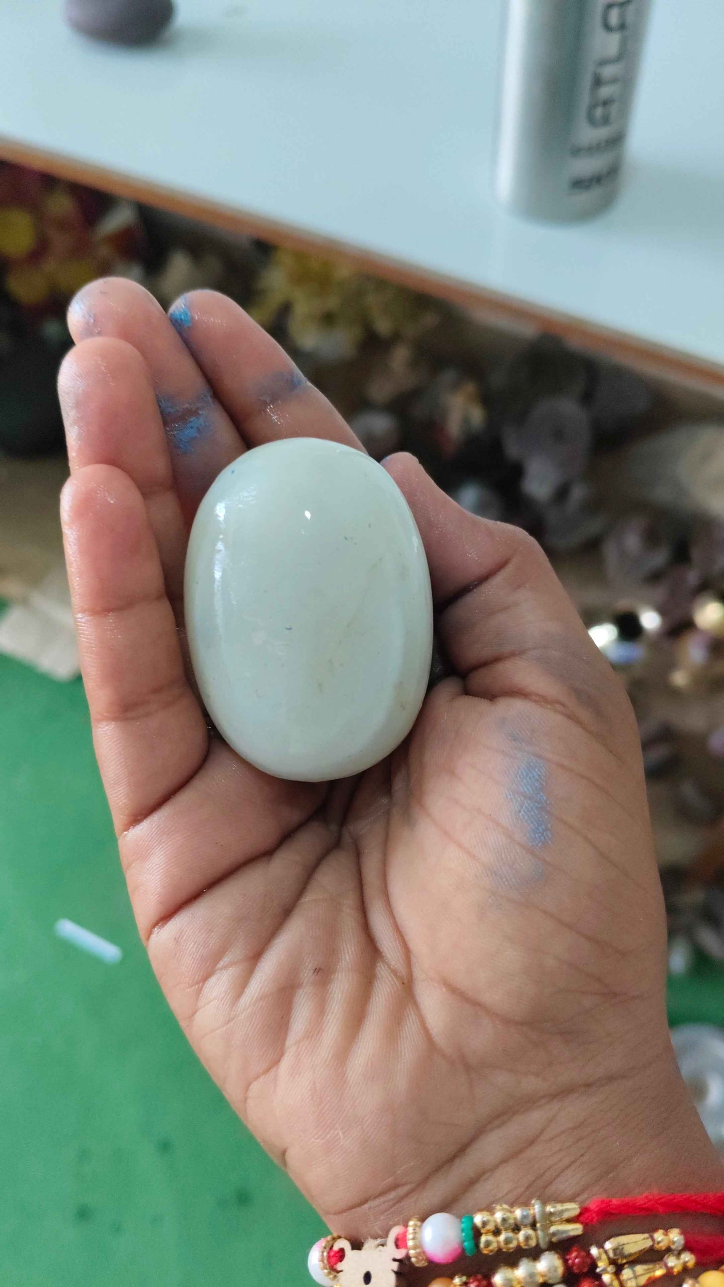 White narmdeswar with jaladhari home pooja