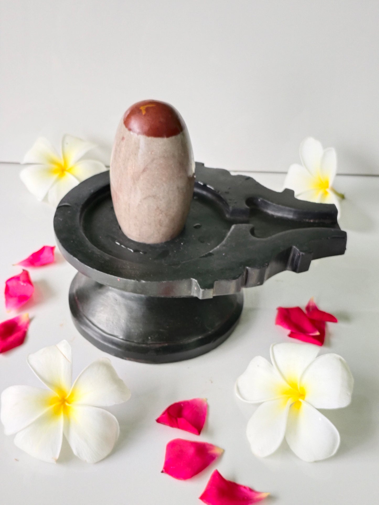 3 inch shivling with 6 inch jaladhari home pooja narmdeswar shivling