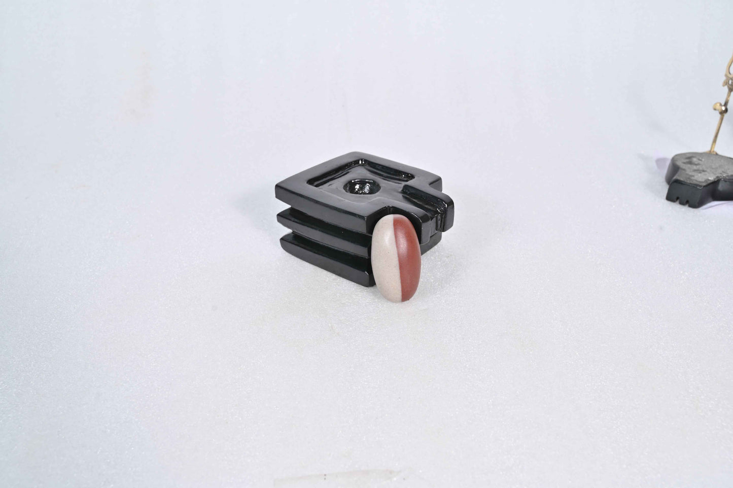 2 inch shivling with 4 inch chakor jaladhari home puja