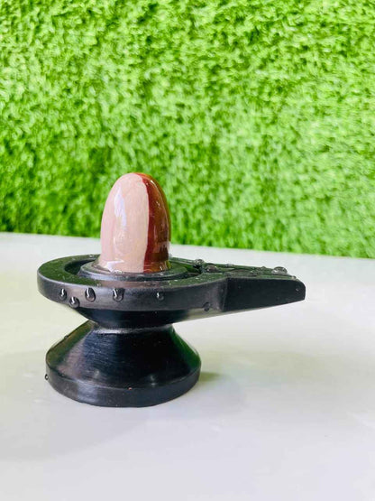 Ardhnarishwar Narmadeshwar Shivling with Brass Stand - Narmada Narmadeshwar shivling