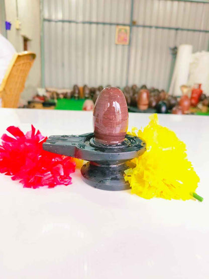Premium Handcrafted Divine Idol & Pooja Accessory Set | High-Quality Finish Spiritual Decor for Home Mandir & Auspicious Gifting - Narmada Narmadeshwar shivling