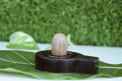 Budget-Friendly Original Narmadeshwar Shivling with Flat Brass Jaldhari Base | Affordable Natural Narmada Stone Shiva Lingam for Home Mandir Daily Pooja - Narmada Narmadeshwar shivling