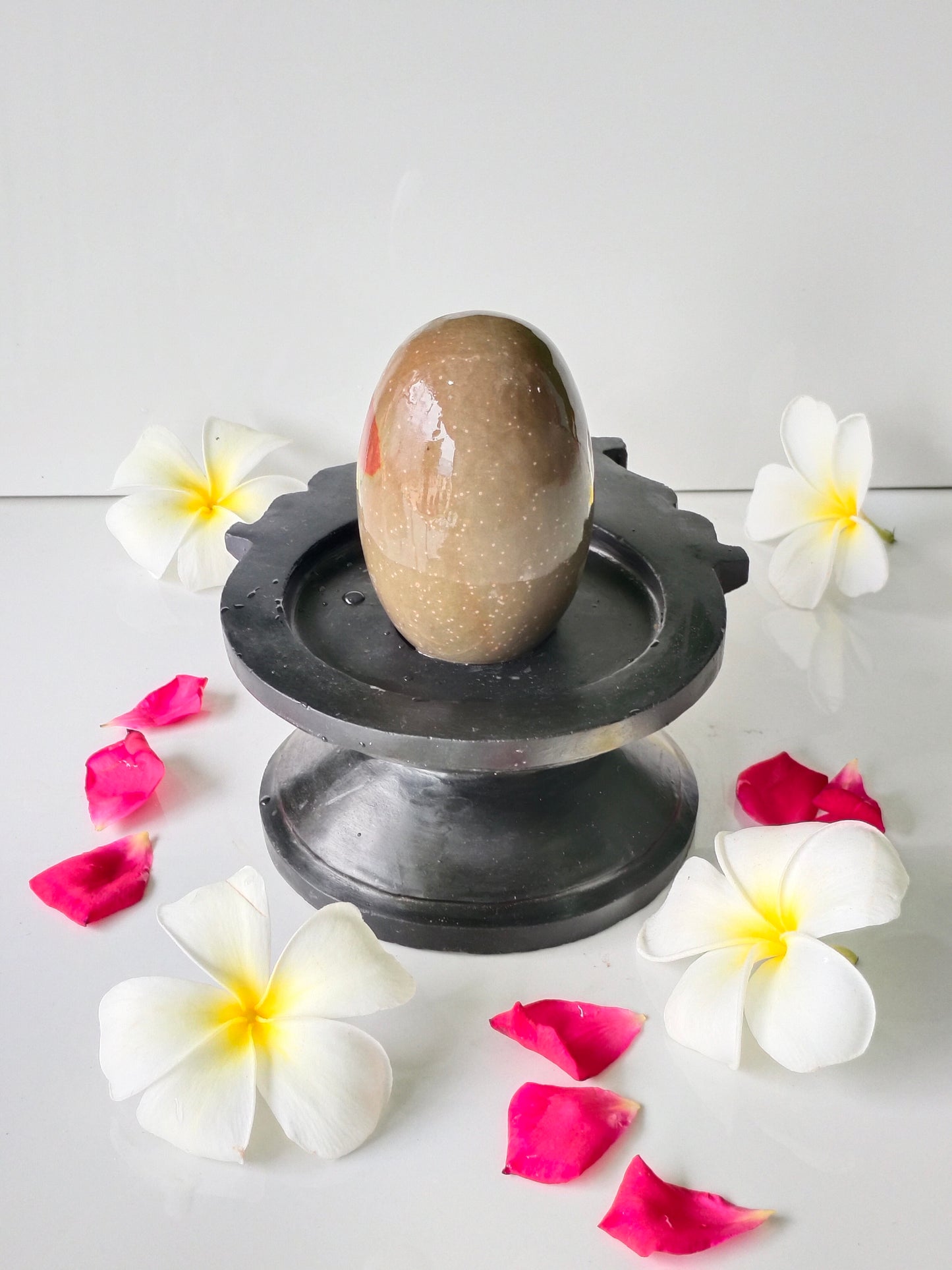 3 inch shivling with 6 inch jaladhari home pooja narmdeswar shivling