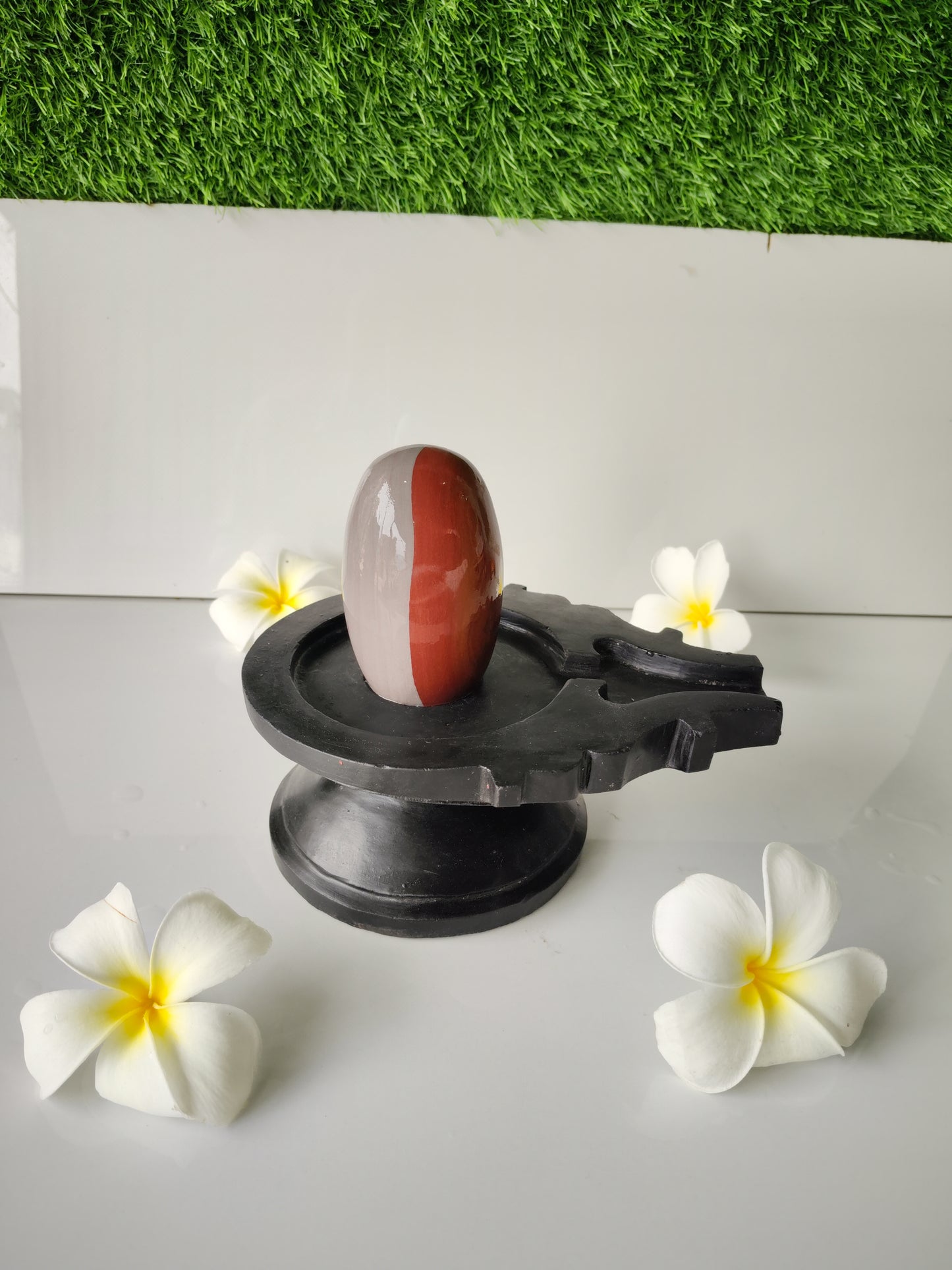 3 inch shivling with 6 inch jaladhari home pooja narmdeswar shivling