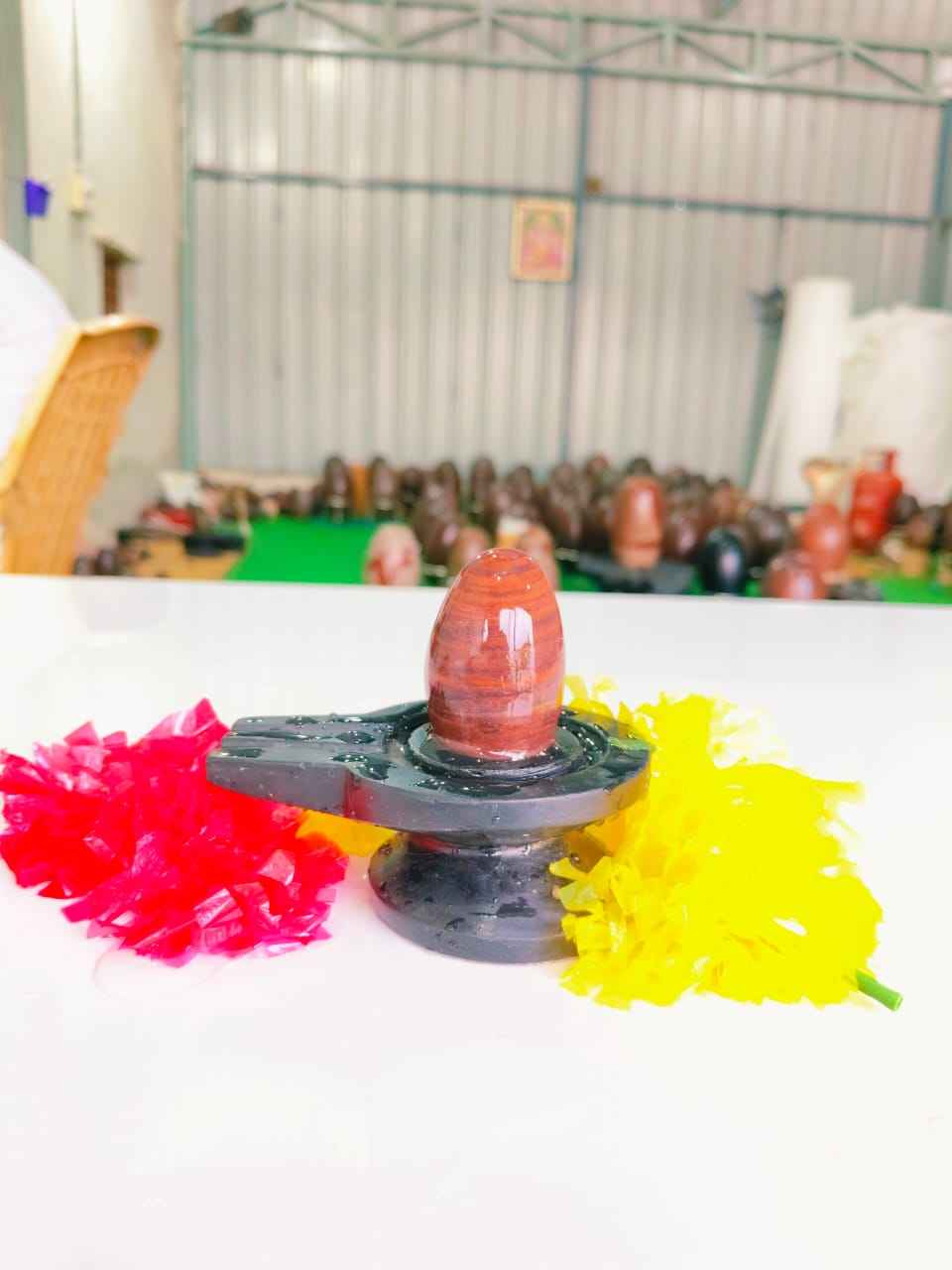 Premium Handcrafted Divine Idol & Pooja Accessory Set | High-Quality Finish Spiritual Decor for Home Mandir & Auspicious Gifting - Narmada Narmadeshwar shivling