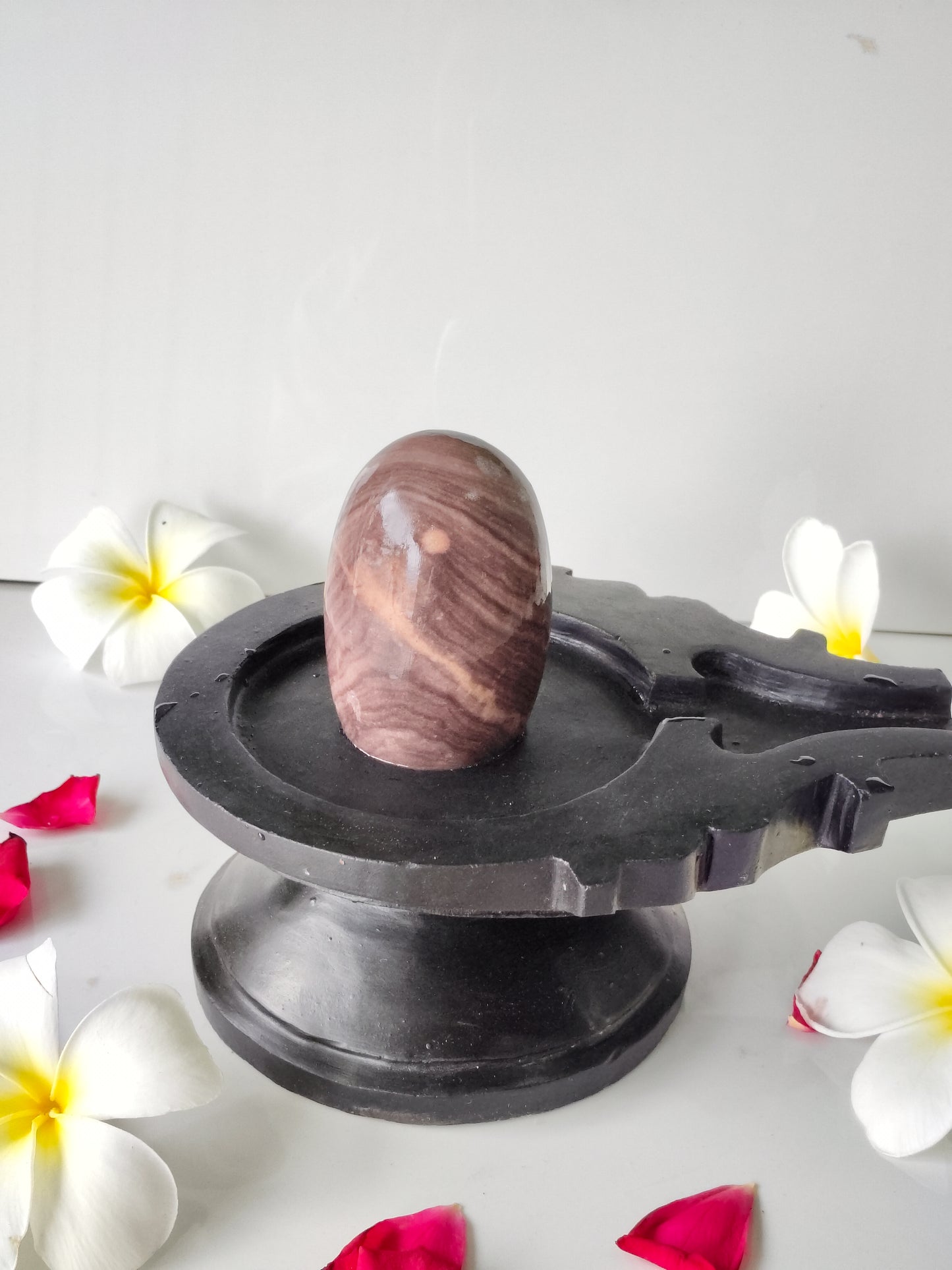 3 inch shivling with 6 inch jaladhari home pooja narmdeswar shivling