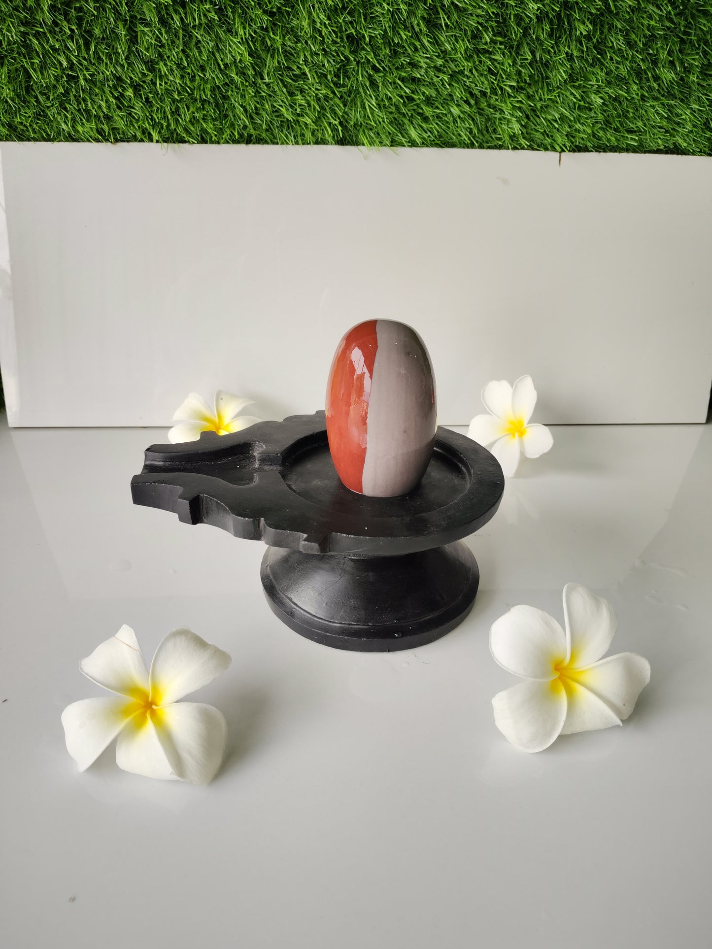 3 inch shivling with 6 inch jaladhari home pooja narmdeswar shivling