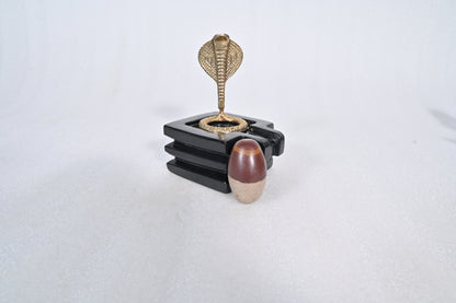 2 inch shivling with 4 inch chakor jaladhari home puja