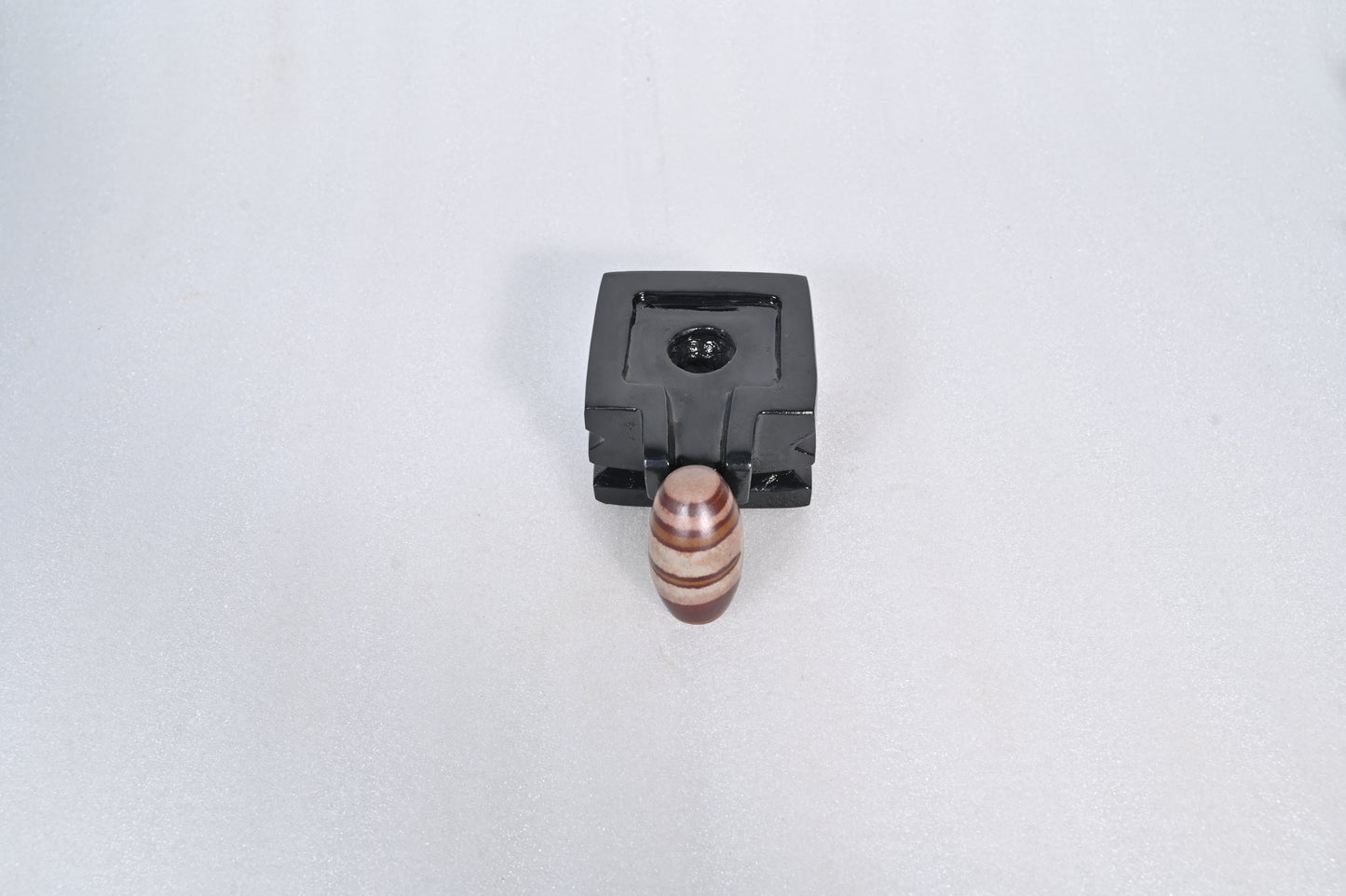 2 inch shivling with 4 inch chakor jaladhari home puja