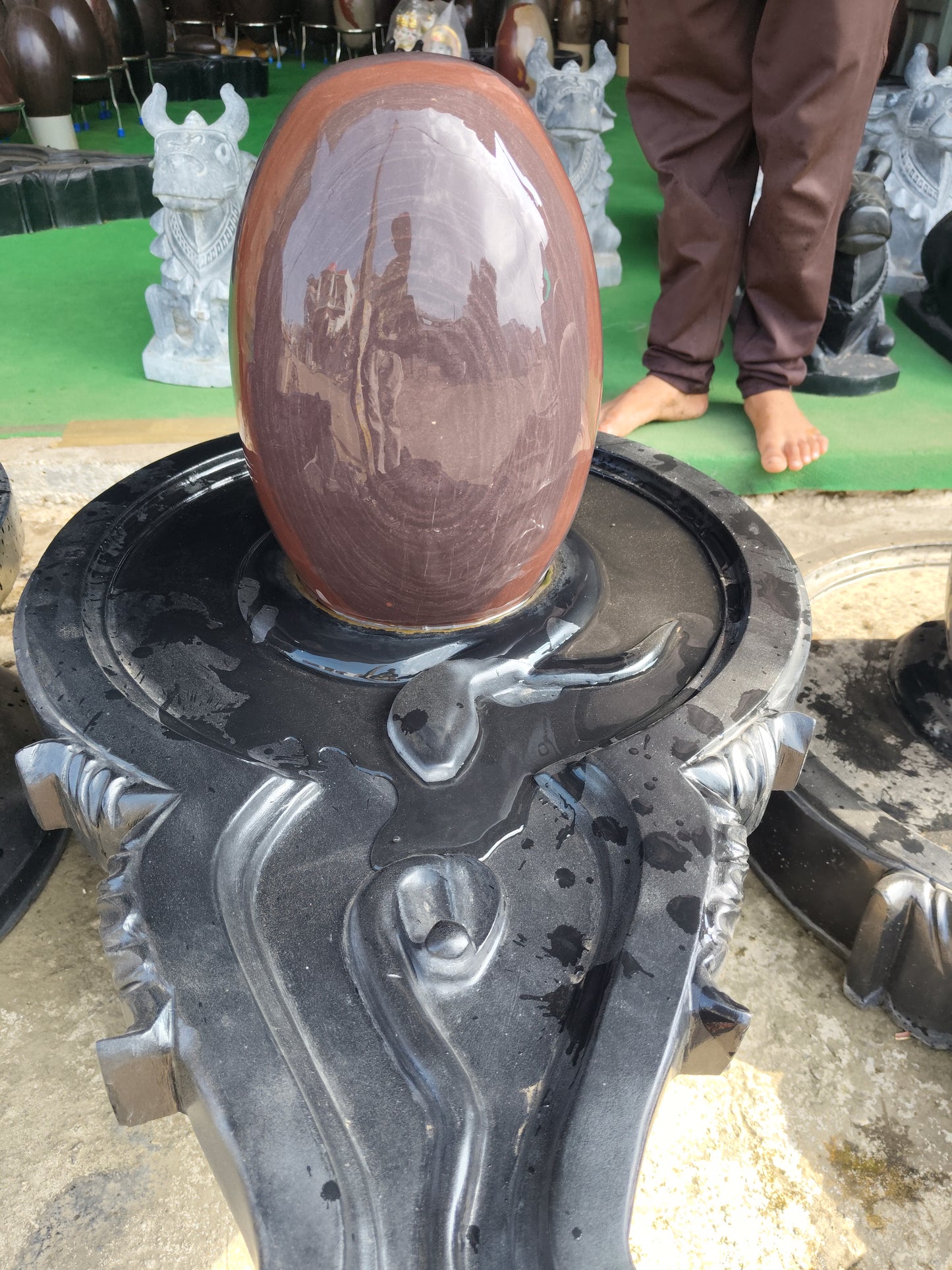 12 inch shivling with 24 inch jaladhari with 12 inch nandi mandir pooja
