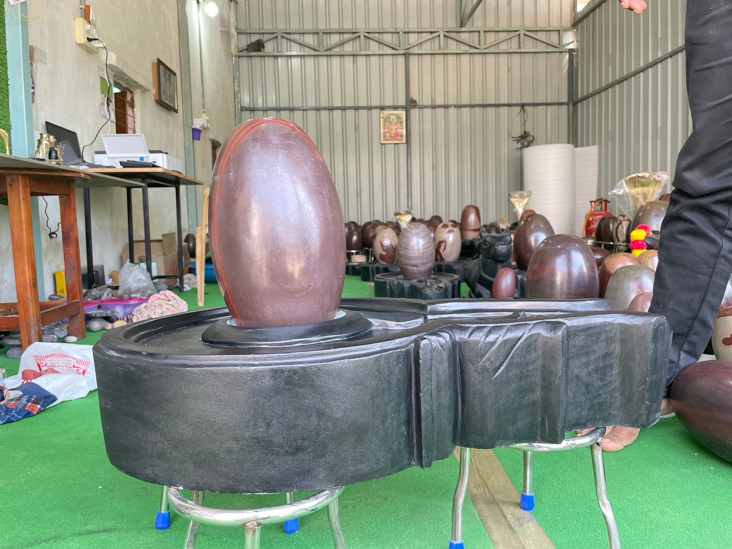 Narmdeswar shivling mandir pooja 8 inch shivling with 16 inch jaladhari