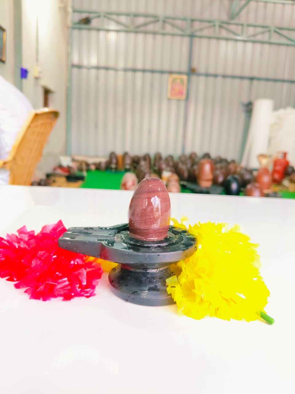 Premium Handcrafted Divine Idol & Pooja Accessory Set | High-Quality Finish Spiritual Decor for Home Mandir & Auspicious Gifting - Narmada Narmadeshwar shivling