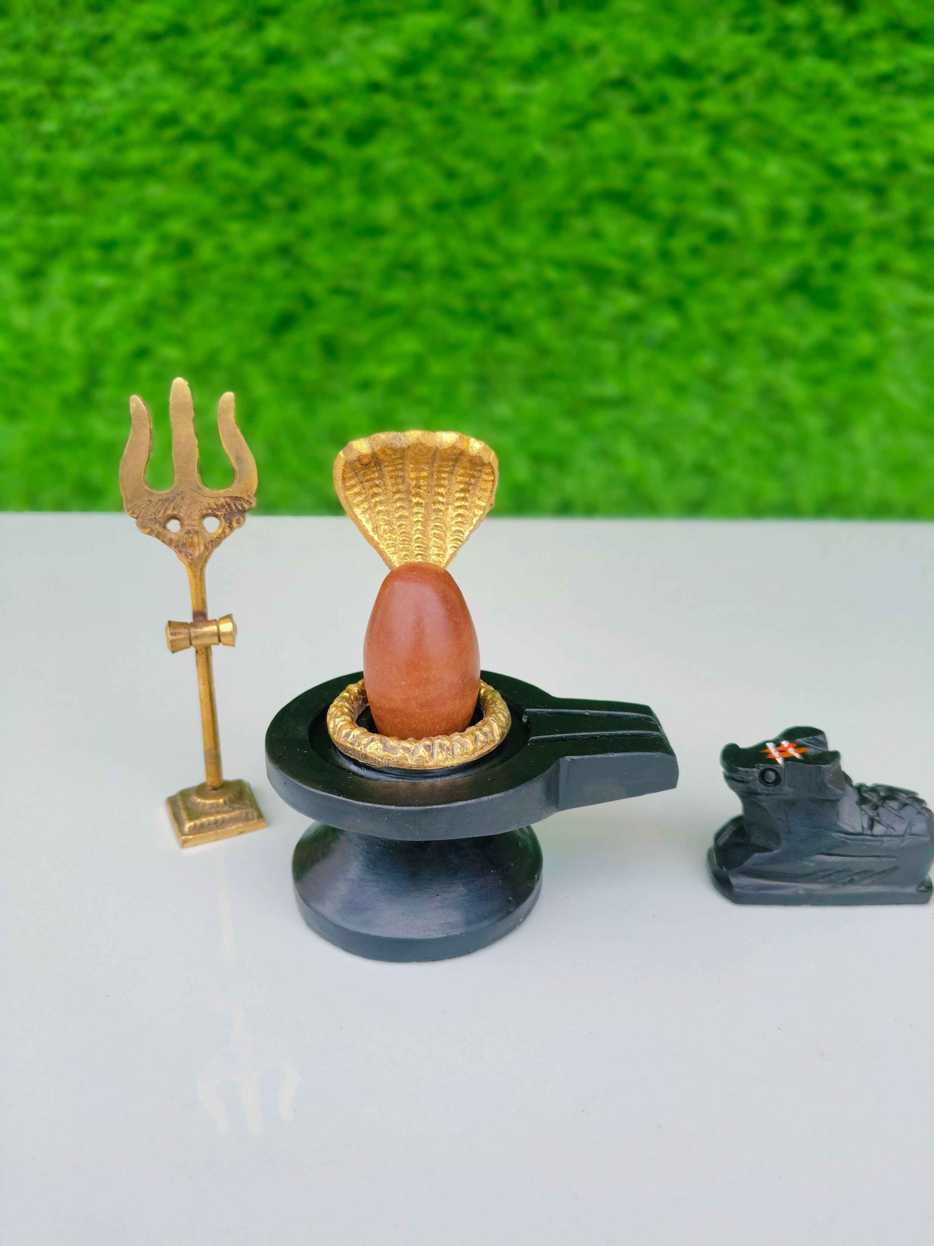 Narmdeswar shivling jaladhari naag nandi trishul