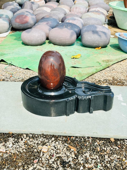 12 inch shivling with 24 inch jaladhari with 12 inch nandi mandir pooja