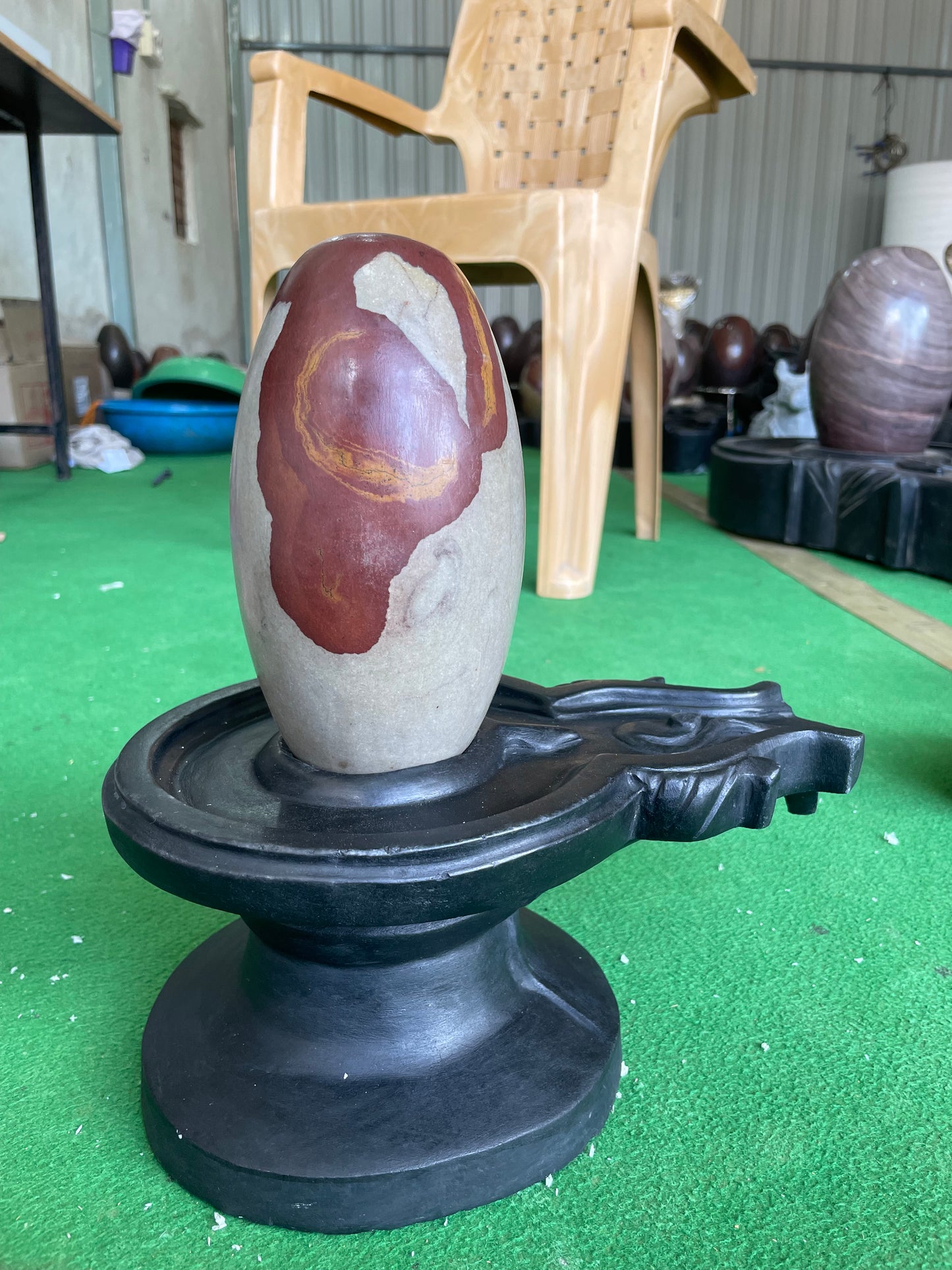 6 inch shivling with 12 inch damru jaladhari with 6 inch nandi home pooja and mandir pooja