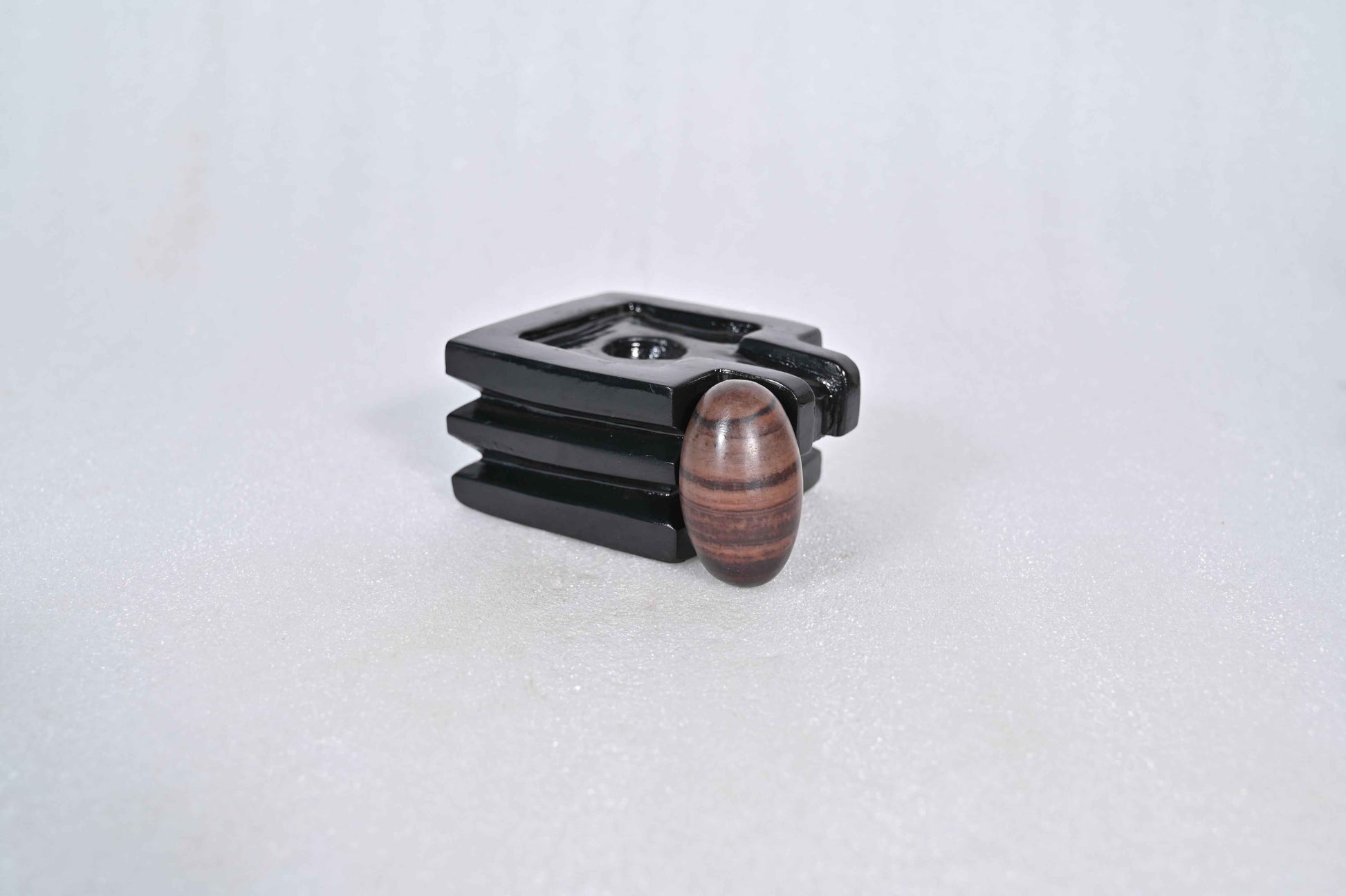 2 inch shivling with 4 inch chakor jaladhari home puja