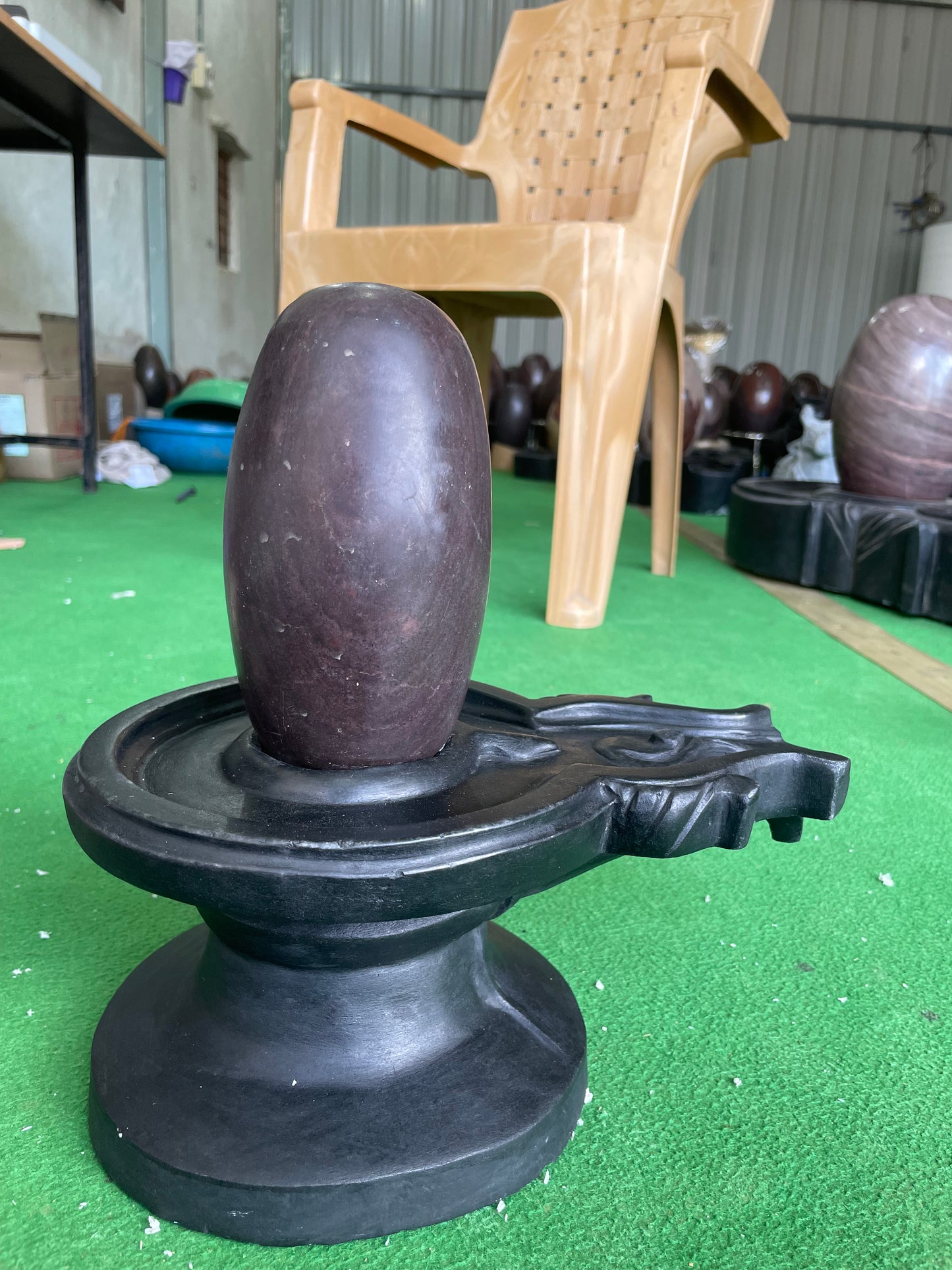 Narmdeswar shivling mandir pooja 8 inch shivling with 16 inch jaladhari
