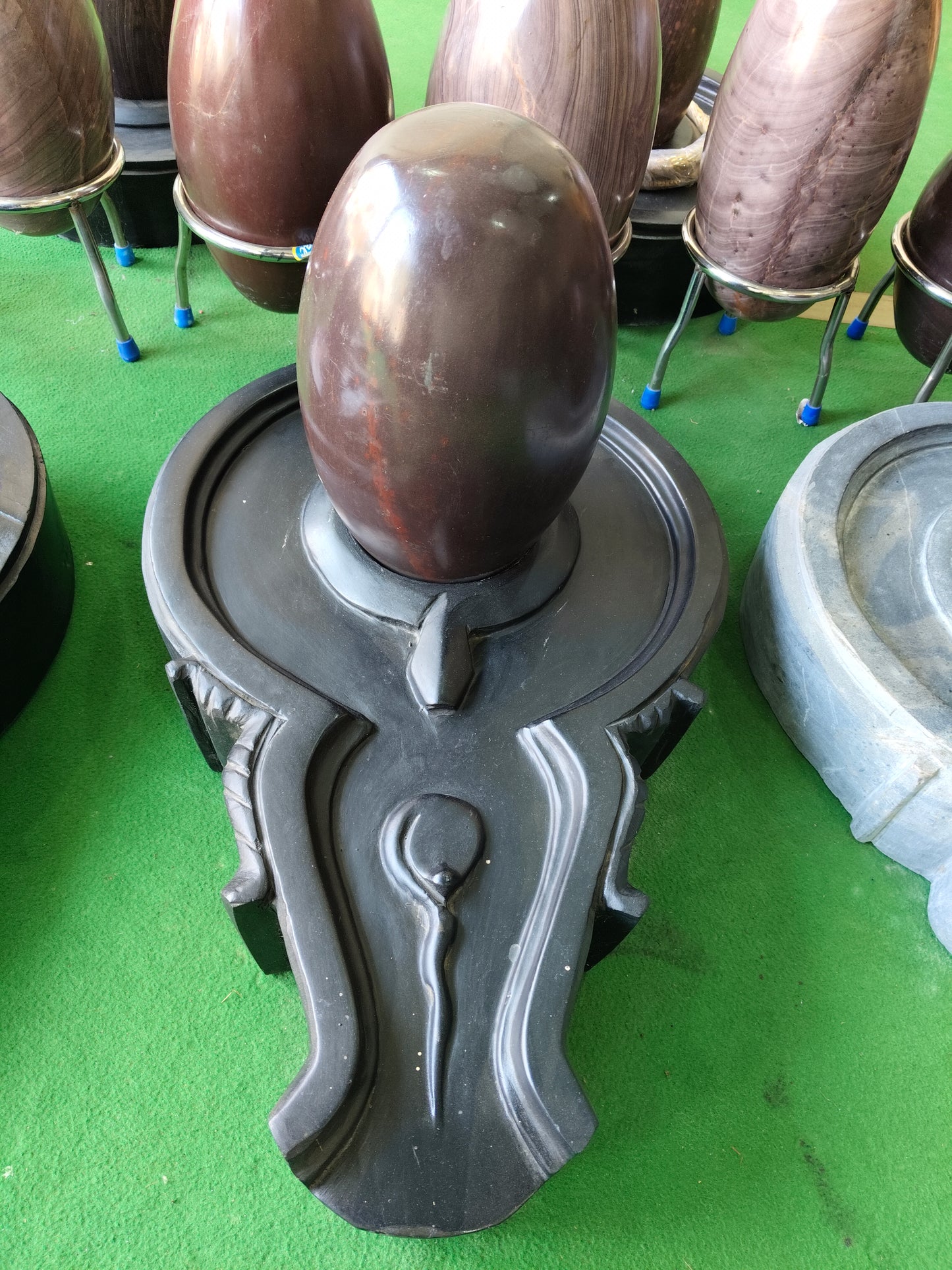 12 inch shivling with 24 inch jaladhari with 12 inch nandi mandir pooja