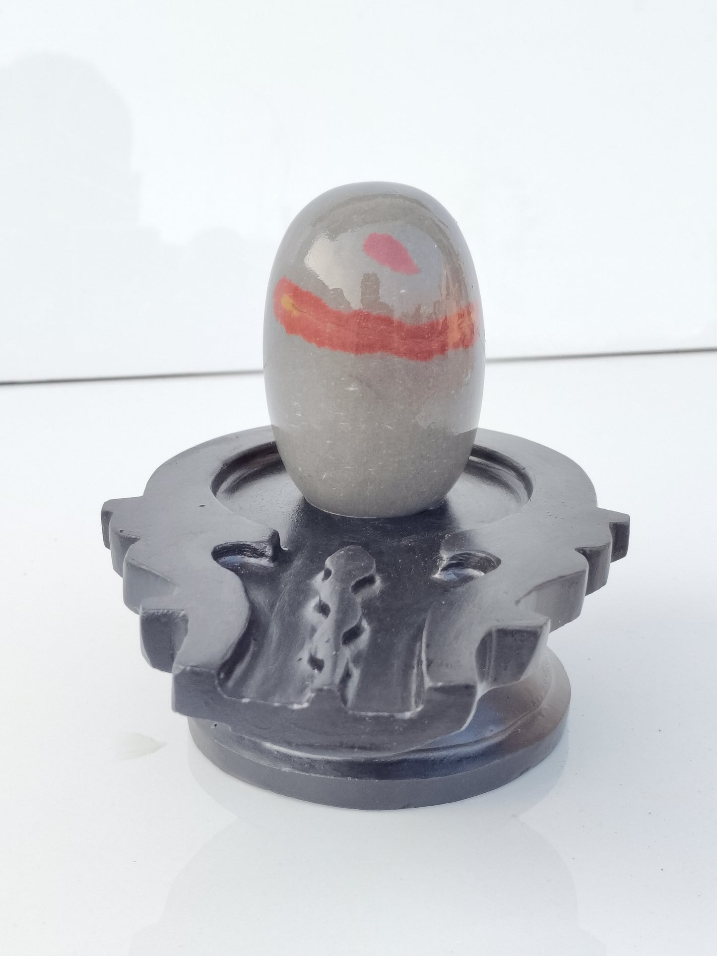 4 inch shivling with 8 inch jaladhari home pooja ardhnareswar shivling tilakdhari narmdeswar shivling swaymbhu narmdeswar shivling janeyudhari narmdeswar shivling