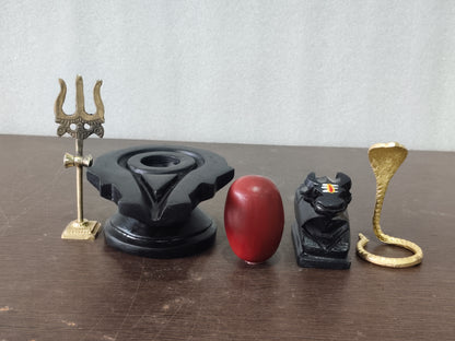 Narmdeswar shivling thumb sije home pooja ke liye full set