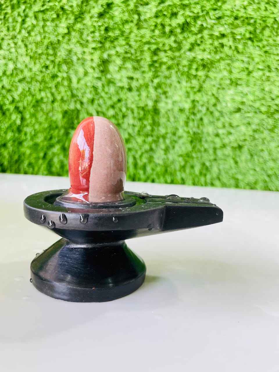Ardhnarishwar Narmadeshwar Shivling with Brass Stand - Narmada Narmadeshwar shivling