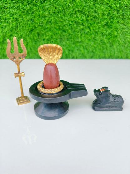 Narmdeswar shivling jaladhari naag nandi trishul