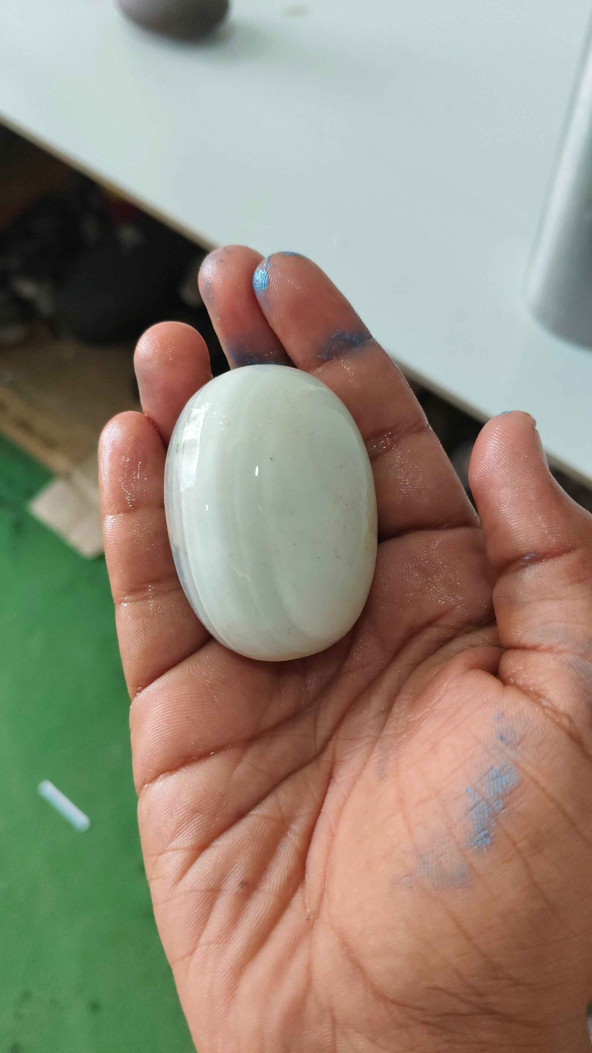 White narmdeswar with jaladhari home pooja