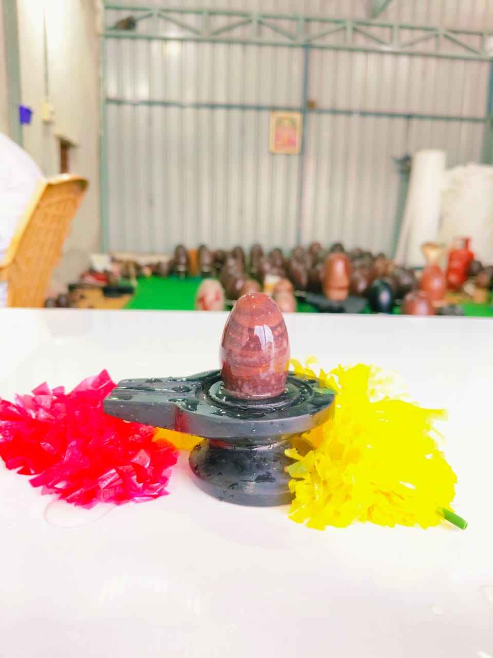 Premium Handcrafted Divine Idol & Pooja Accessory Set | High-Quality Finish Spiritual Decor for Home Mandir & Auspicious Gifting - Narmada Narmadeshwar shivling