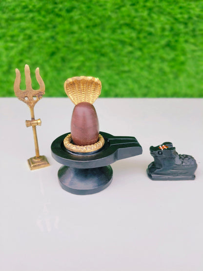 Narmdeswar shivling jaladhari naag nandi trishul