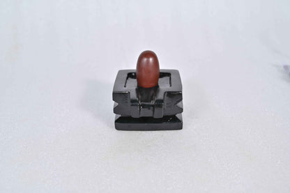 2 inch shivling with 4 inch chakor jaladhari home puja